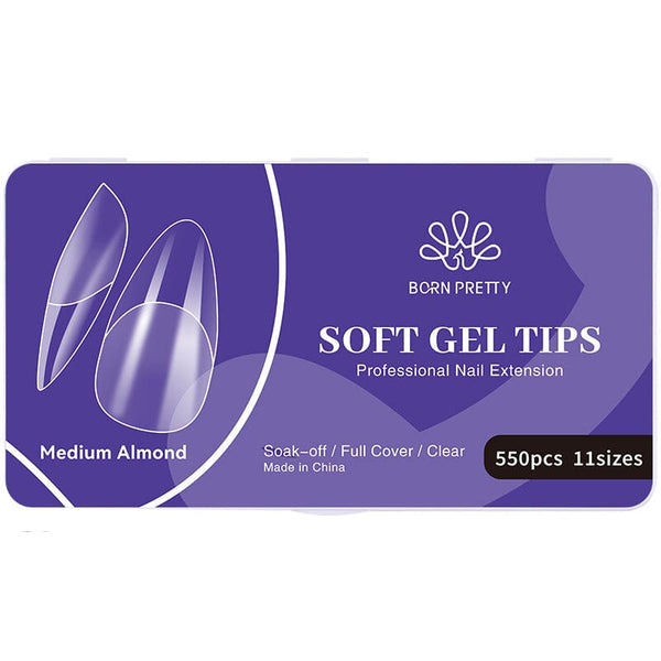 550pcs Almond Soft Gel Tips in Box Tools & Accessories BORN PRETTY 