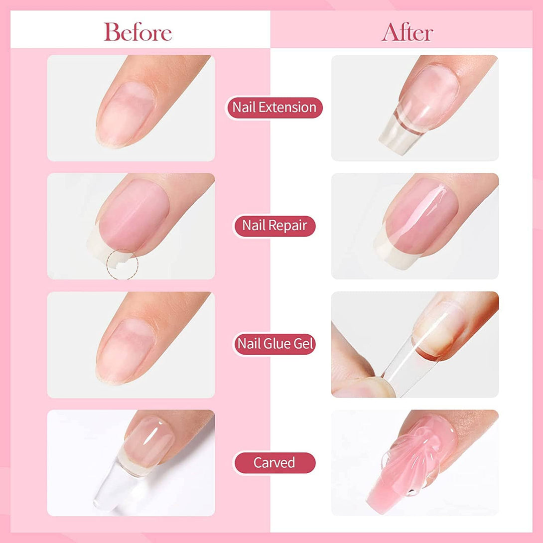 [US ONLY] Pink Non Stick Hand Extension Nail Gel Gel Nail Polish BORN PRETTY 