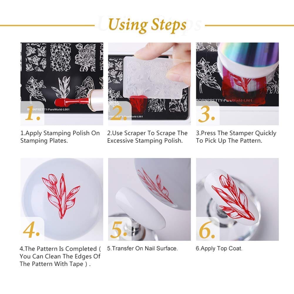 [US ONLY] 24 Colors Nail Stamping Polish Set Stamping Nail BORN PRETTY 
