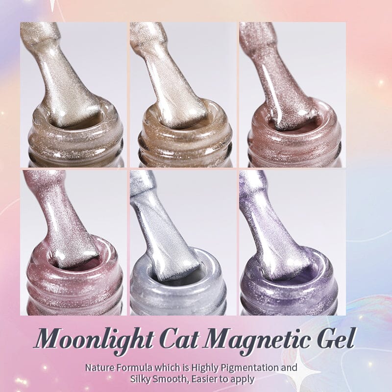 6 Colors Set Moonlight Cat Magnetic Gel Kits & Bundles BORN PRETTY 