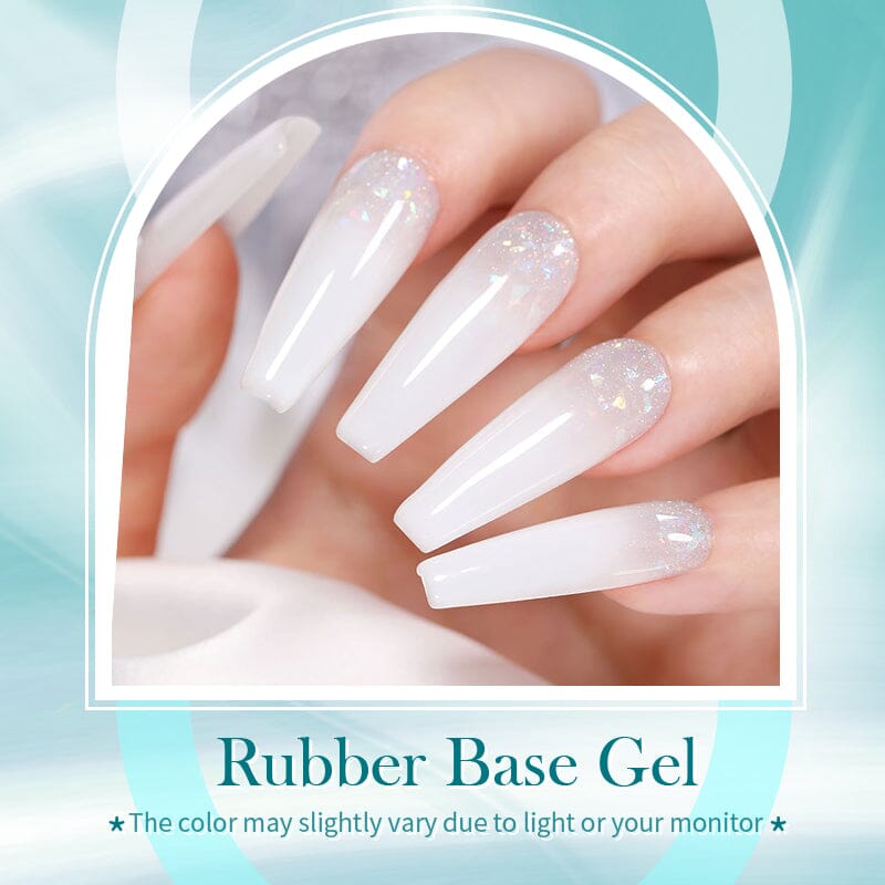 White Rubber Base Gel RB02 15ml Gel Nail Polish BORN PRETTY 