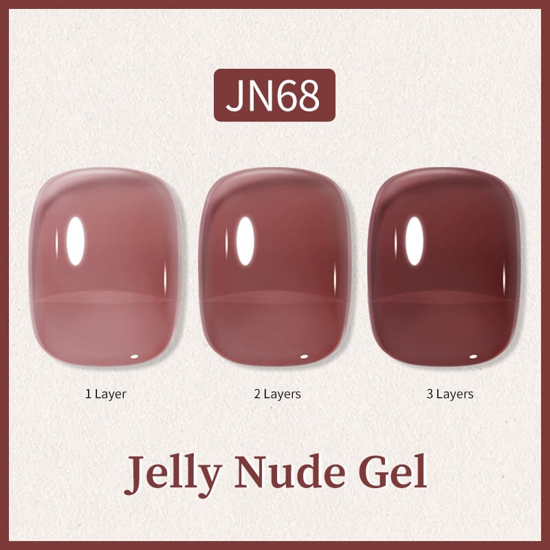 Jelly Nude Gel Polish JN68 10ml Gel Nail Polish BORN PRETTY 