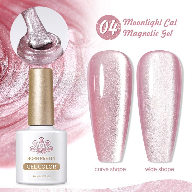 [US ONLY] Moonlight Cat Magnetic Gel Polish MC04 10ml Gel Nail Polish BORN PRETTY 