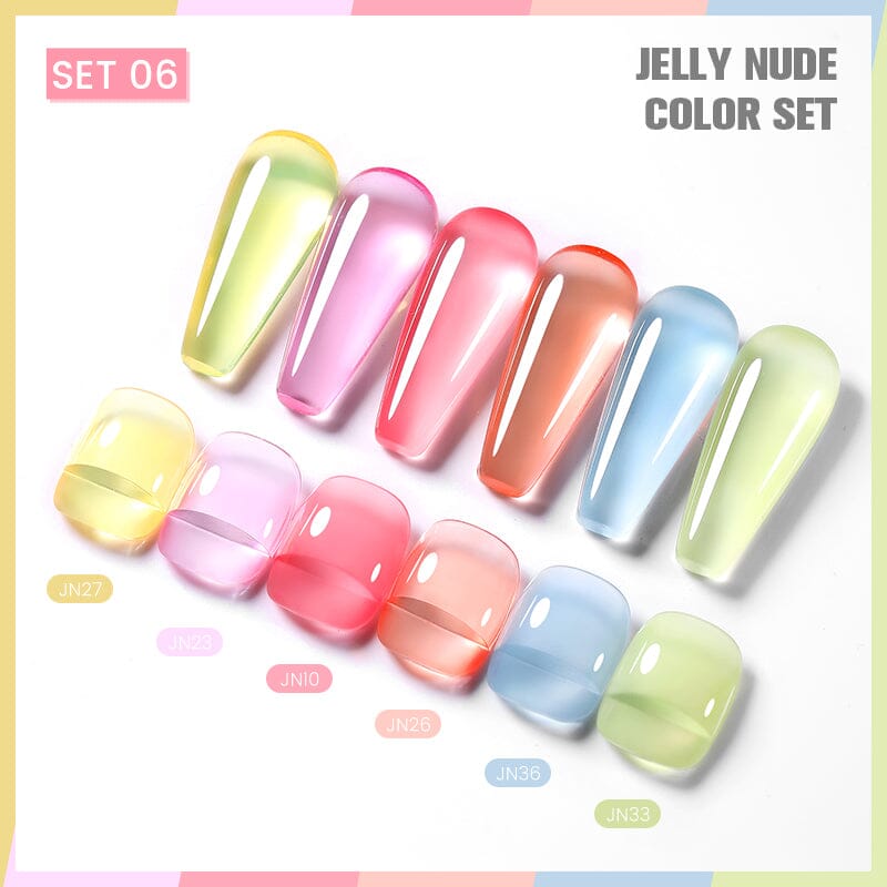 6 Colors Jelly Gel Set 06 Kits & Bundles BORN PRETTY 