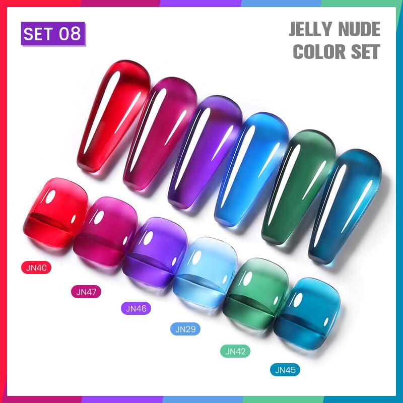 6 Colors Jelly Gel Set 08 Kits & Bundles BORN PRETTY 
