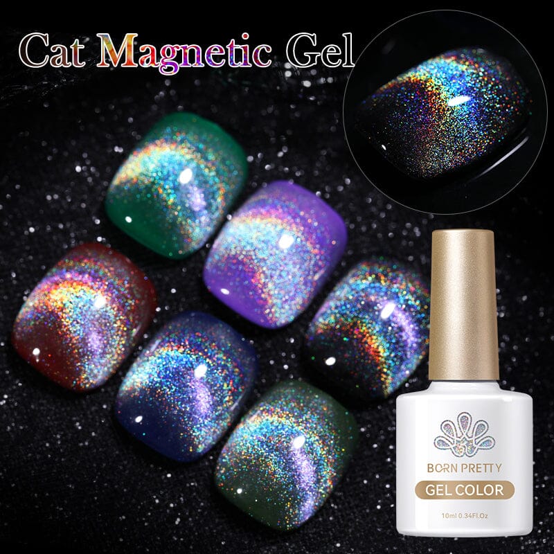 Omnipotent Holo Cat Magnetic Gel 10ml Gel Nail Polish BORN PRETTY 