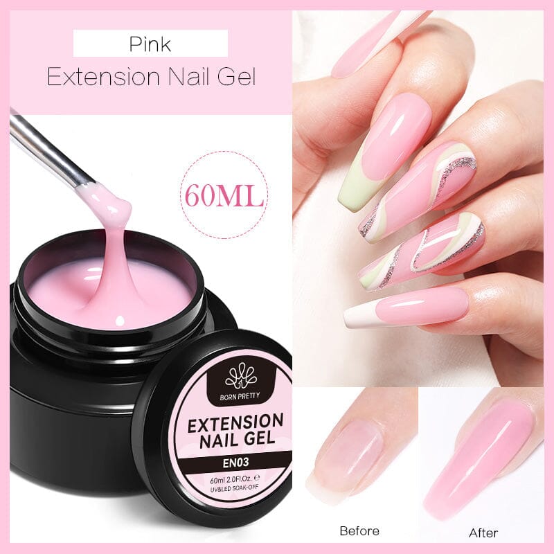 Extension Nail Gel 60ml Gel Nail Polish BORN PRETTY Pink 