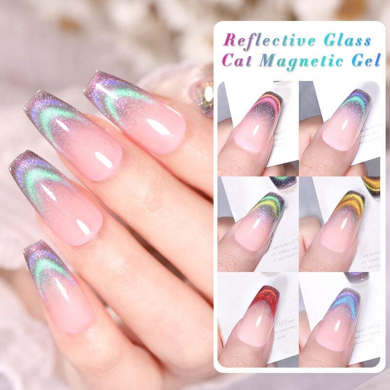6 Colors Reflective Glass Cat Magnetic Gel Polish Set 10ml Gel Nail Polish BORN PRETTY 