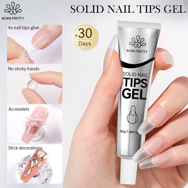 【Super Deals】Solid Nail Tips Gel 30ml Gel Nail Polish BORN PRETTY 