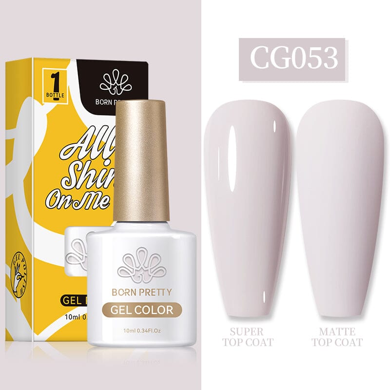 10ml White Gold Series Gel Nail Polish 130 Colors Gel Nail Polish BORN PRETTY CG053 