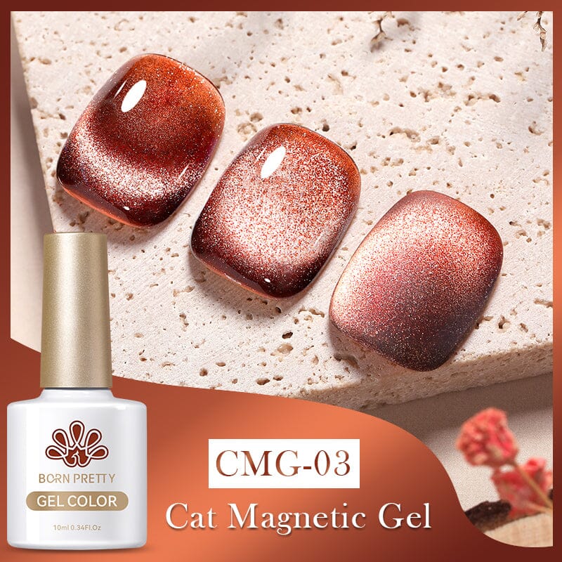 10ml Jelly Amber Cat Magnetic Gel Gel Nail Polish BORN PRETTY CMG-03 
