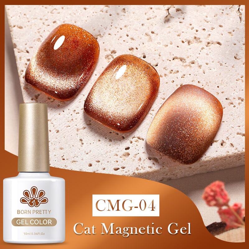 10ml Jelly Amber Cat Magnetic Gel Gel Nail Polish BORN PRETTY CMG-04 