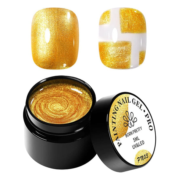 Gold PRO Painting Nail Gel 5ml PN03 Gel Nail Polish BORN PRETTY 