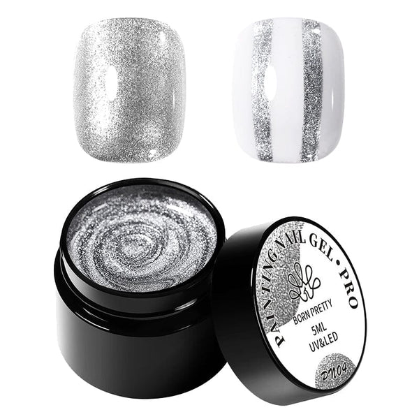 Silver PRO Painting Nail Gel 5ml PN04 Gel Nail Polish BORN PRETTY 