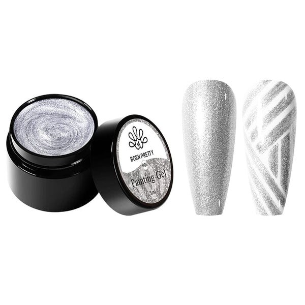 2 in 1 Painting Gel 5ml Silver Gel Nail Polish BORN PRETTY 