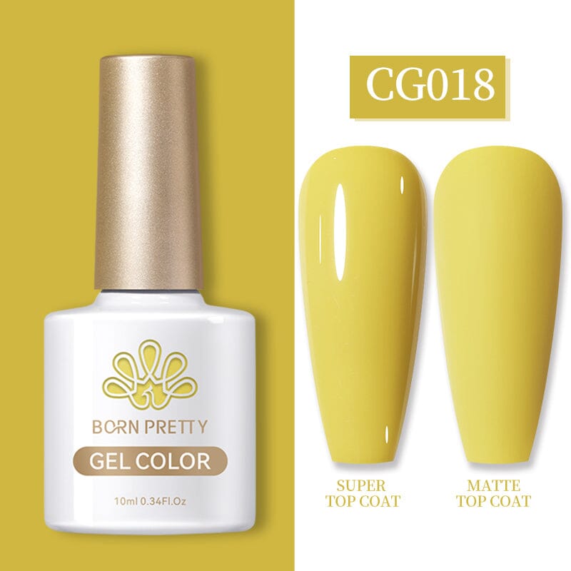 Yellow Nail Gel Polish CG018 10ml Gel Nail Polish BORN PRETTY 