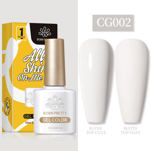 Silky White Series Gel Polish 10ml CG002 Gel Nail Polish BORN PRETTY 