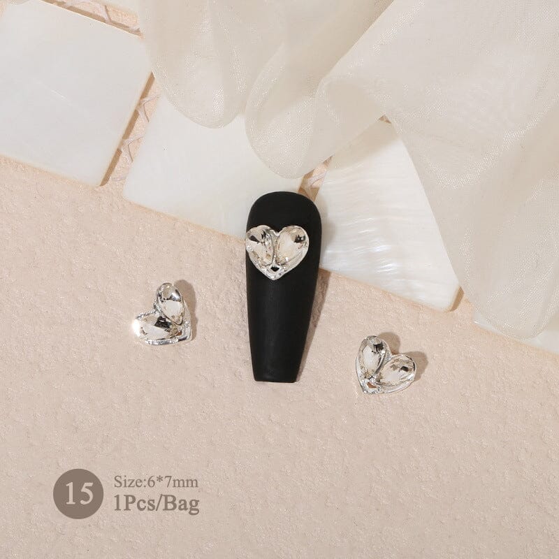 Butterfly Heart Pearly Alloy Nail Decoration DIY Nails BORN PRETTY 15 