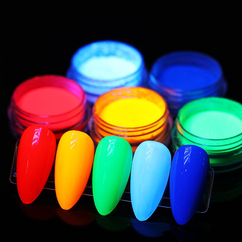 【All Under $9.99】Neon Fluorescent Powder 12Pcs Nail Powder BORN PRETTY 