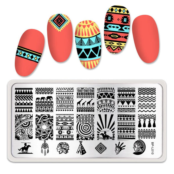 Nail Stamping Plate BP-L010 Stamping Nail BORN PRETTY 