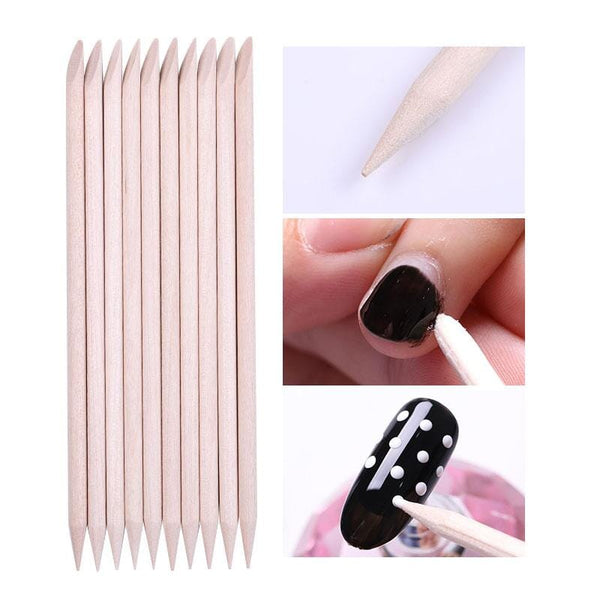 600 Pcs Orange Sticks for Nails - Orange Wooden Nail Sticks Double Sided  Multi Functional Cuticle Pusher Remover Manicure Pedicure Tool - Walmart.com