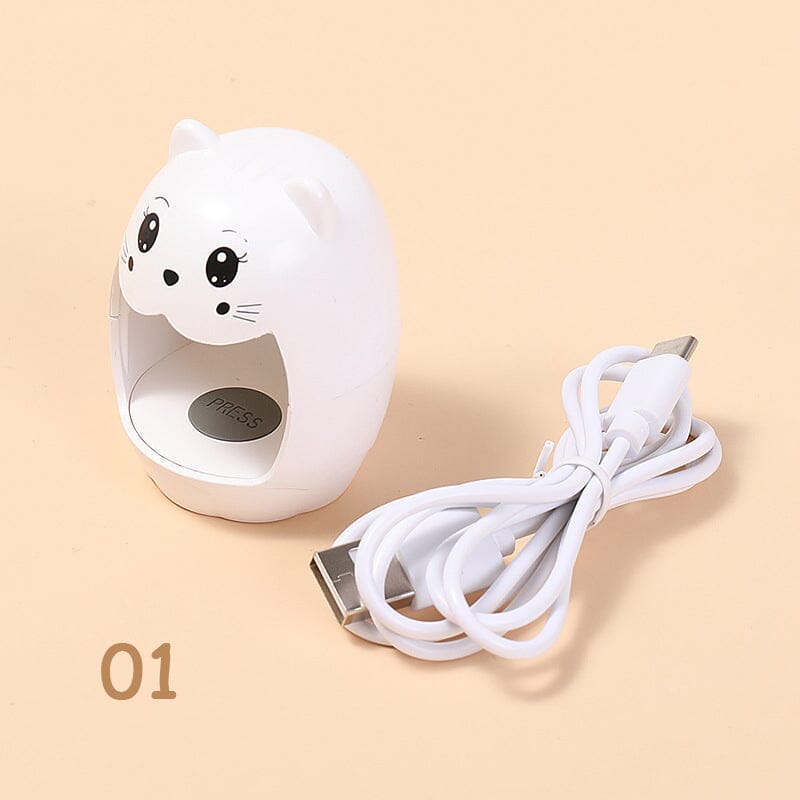 6W Mini LED Nail Lamp Cute Egg Shape Nail Tools No Brand White 
