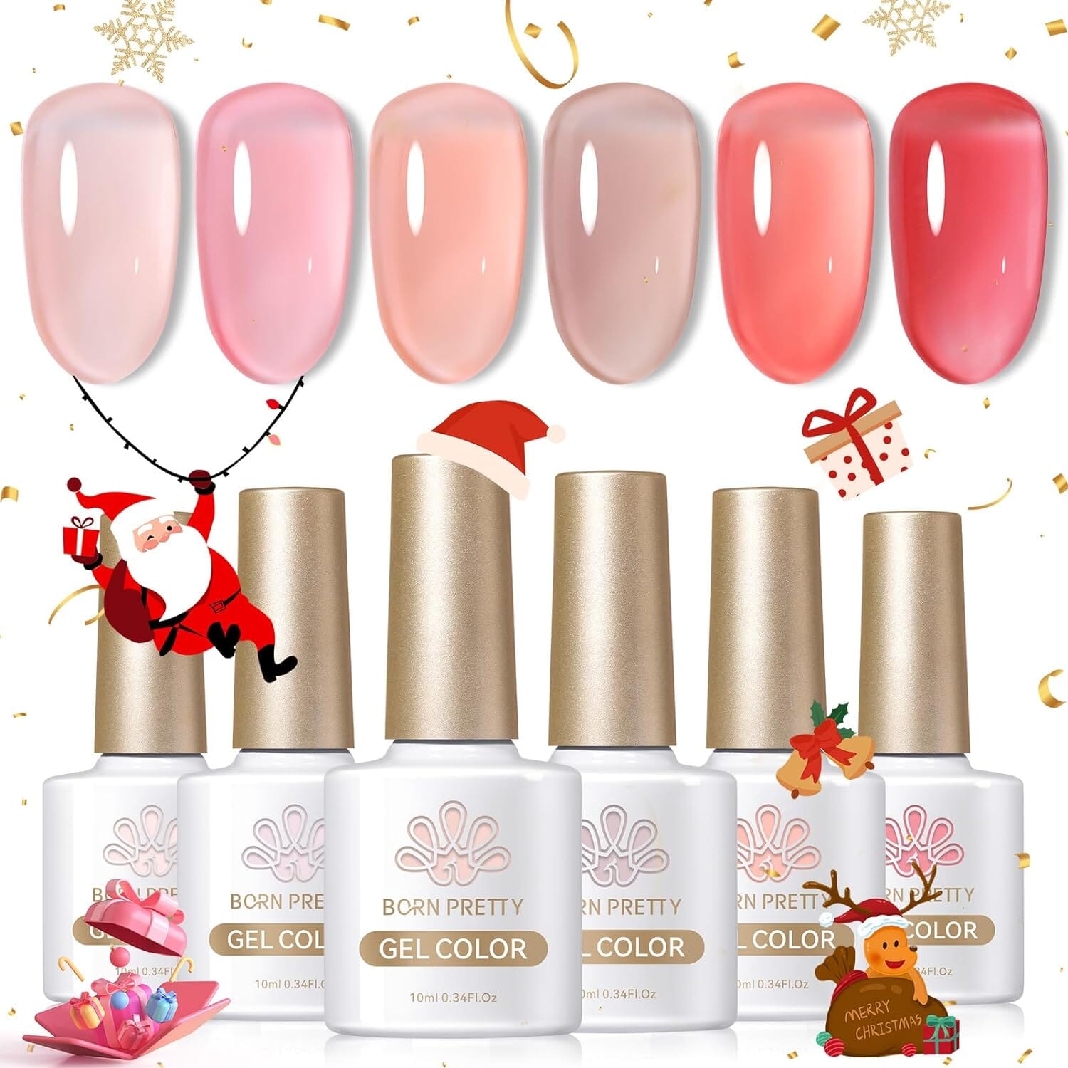 Pink Gel Nail Varnish by Born Pretty 10ml | The Little Yellow Label Company  | High-end best before BBE short dated products | Organic ketogenic vegan  gluten free short dated food |