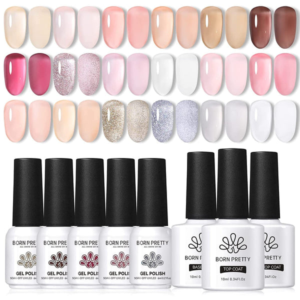 21Pcs Jelly Gel Polish Set Kits & Bundles BORN PRETTY 