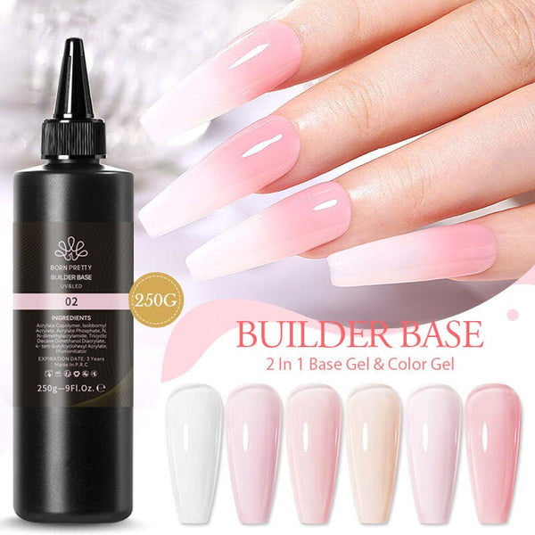 BORN PRETTY Builder Base 2 in 1 Gel Nail Polish BORN PRETTY 02 - 250g 