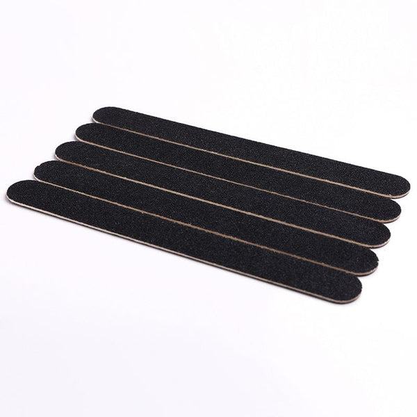 5pcs Black Straight Nail Files Nail Tools No Brand 