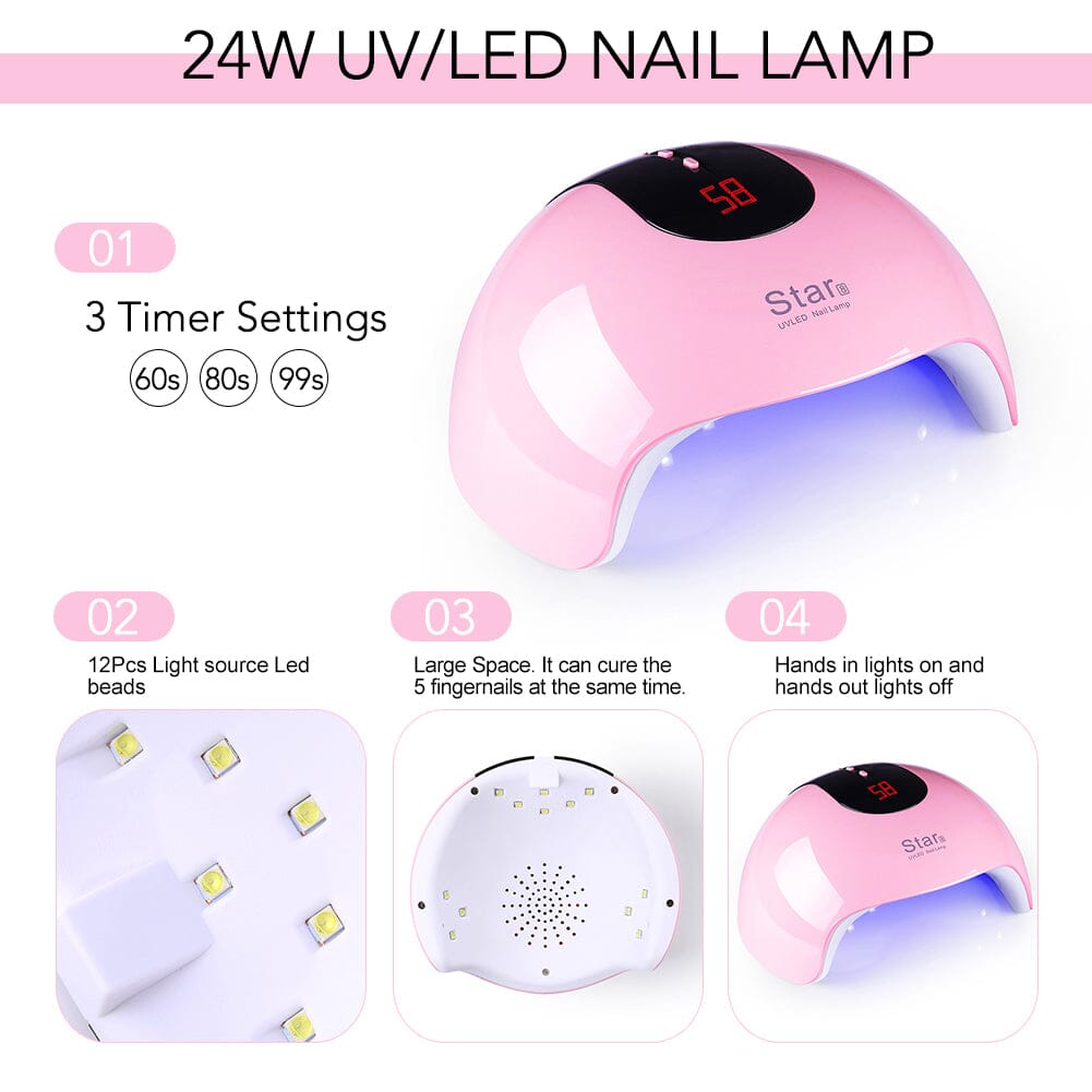 24W UV LED Nail Lamp USB Plug Nail Tools BORN PRETTY 