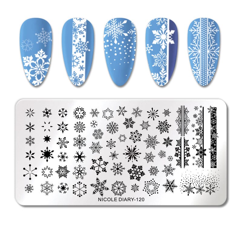 Rectangle Nail Stamping Plates Stamping Nail BORN PRETTY 120 