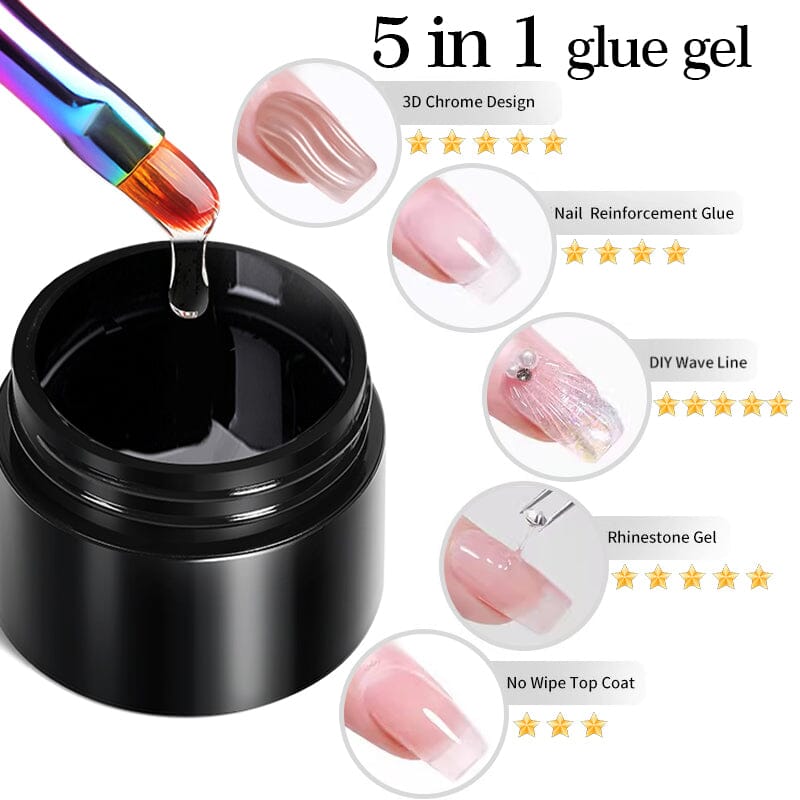 5 in 1 Glue Gel 5ml Gel Nail Polish BORN PRETTY 