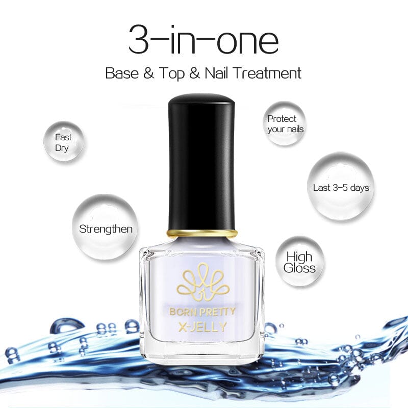 X-jelly 3 in One Base Top Nail Treatment BORN PRETTY 