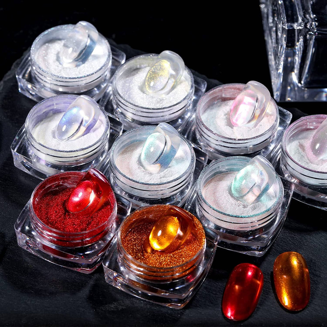 [US ONLY] Mirror Nail Powder 9 Colors Set BORN PRETTY 