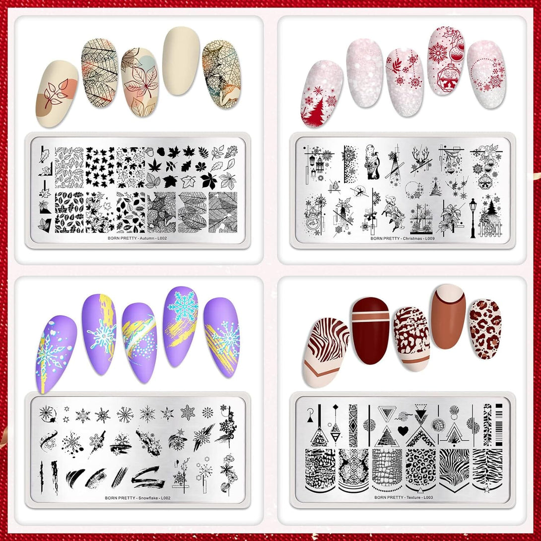 [US ONLY] Stamping Plates Nail Art Image Plates Stamping Nail Polish Stamping Nail BORN PRETTY 