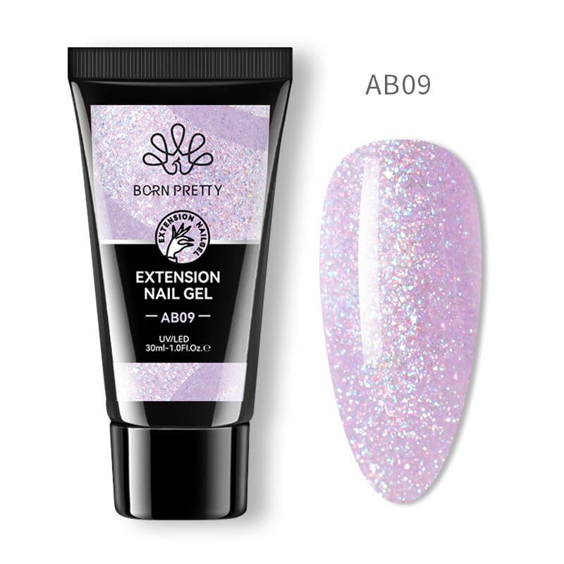 Glitter Extension Gel AB09 30ml Gel Nail Polish BORN PRETTY 