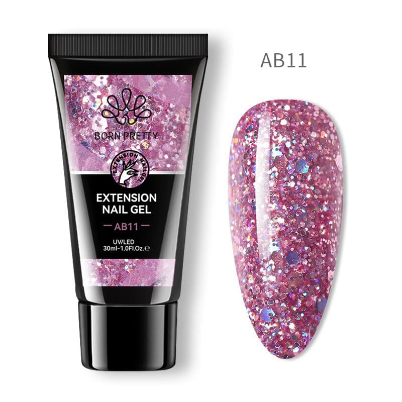 Glitter Extension Gel AB11 30ml Gel Nail Polish BORN PRETTY 