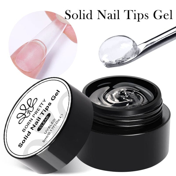 Clear Solid Nail Tips Gel 5ml Tools & Accessories BORN PRETTY 