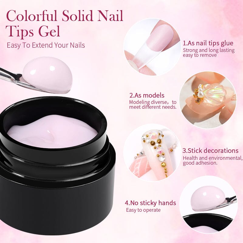 Solid Nail Tips Gel 02 5g Gel Nail Polish BORN PRETTY 