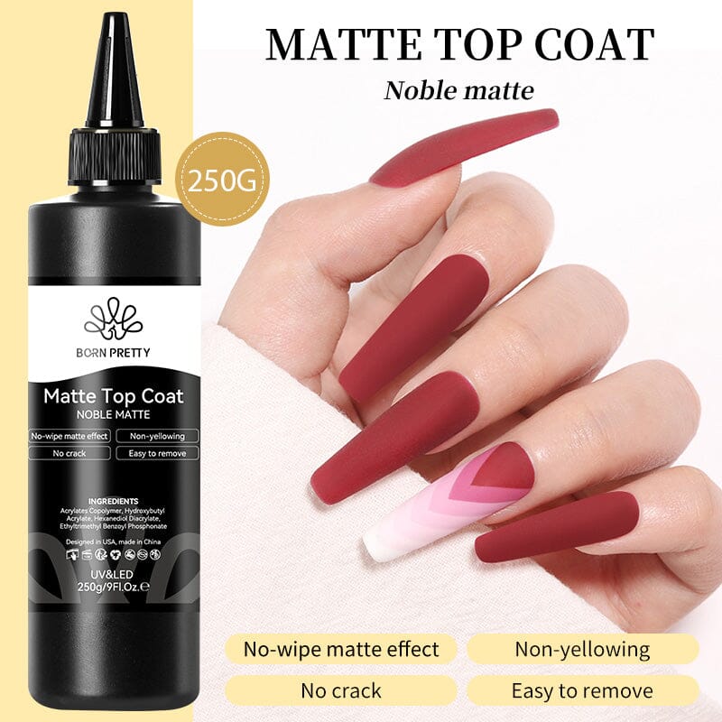 250g Matte Top Coat Gel Nail Polish BORN PRETTY 