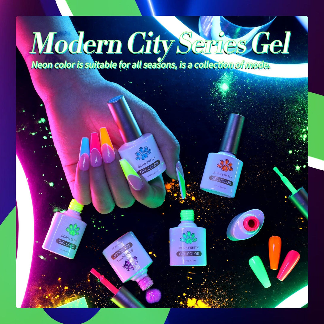 6 Colors Gel Polish Set Modern City 7ml Gel Nail Polish BORN PRETTY 