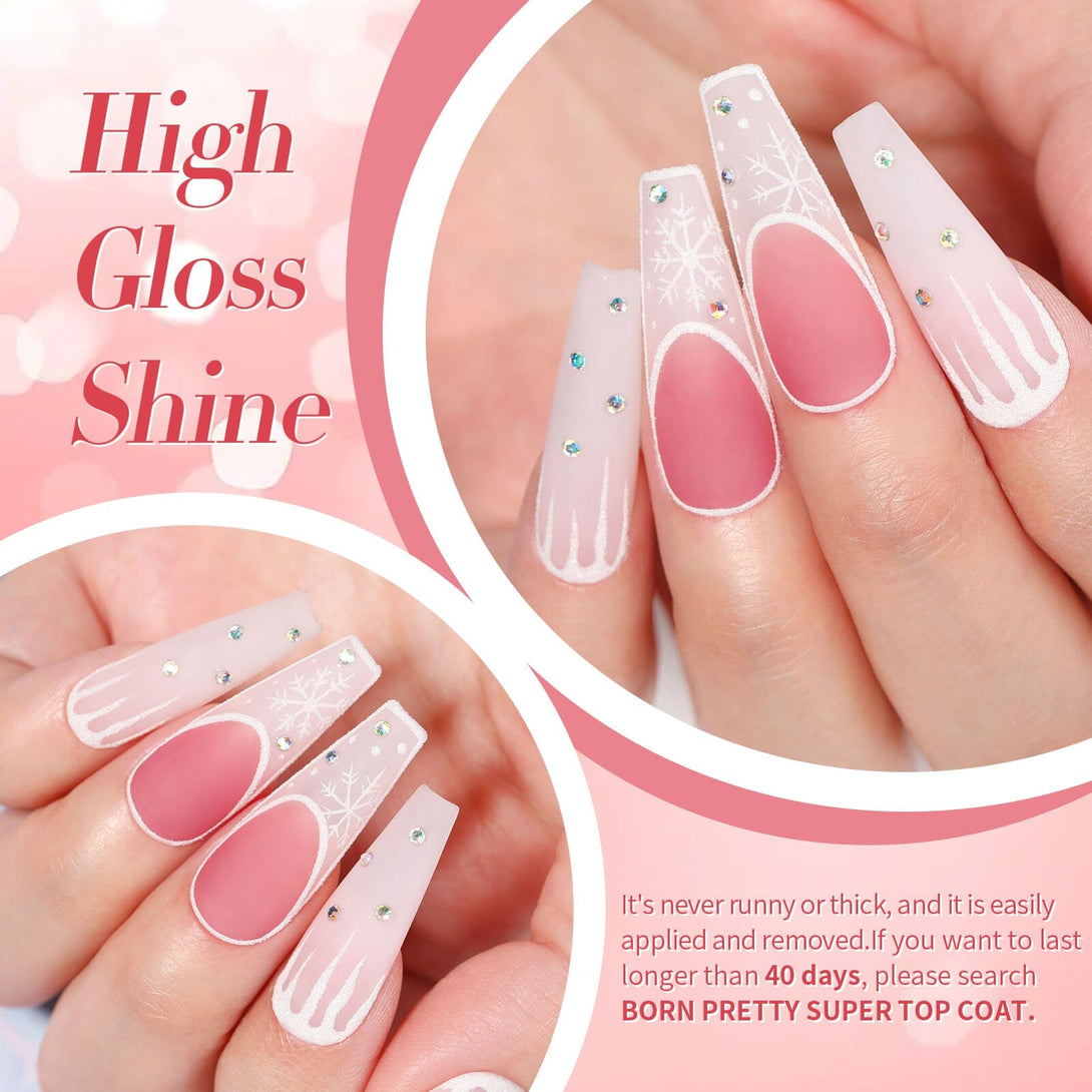 6 Colors Jelly Gel Set Jelly Pink Forever 7ml Gel Nail Polish BORN PRETTY 