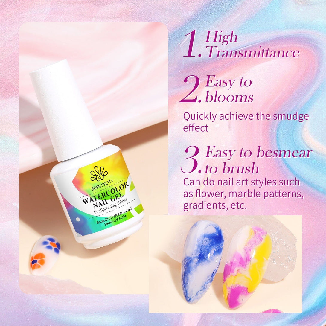 15ml Watercolor Nail Gel Gel Nail Polish BORN PRETTY 