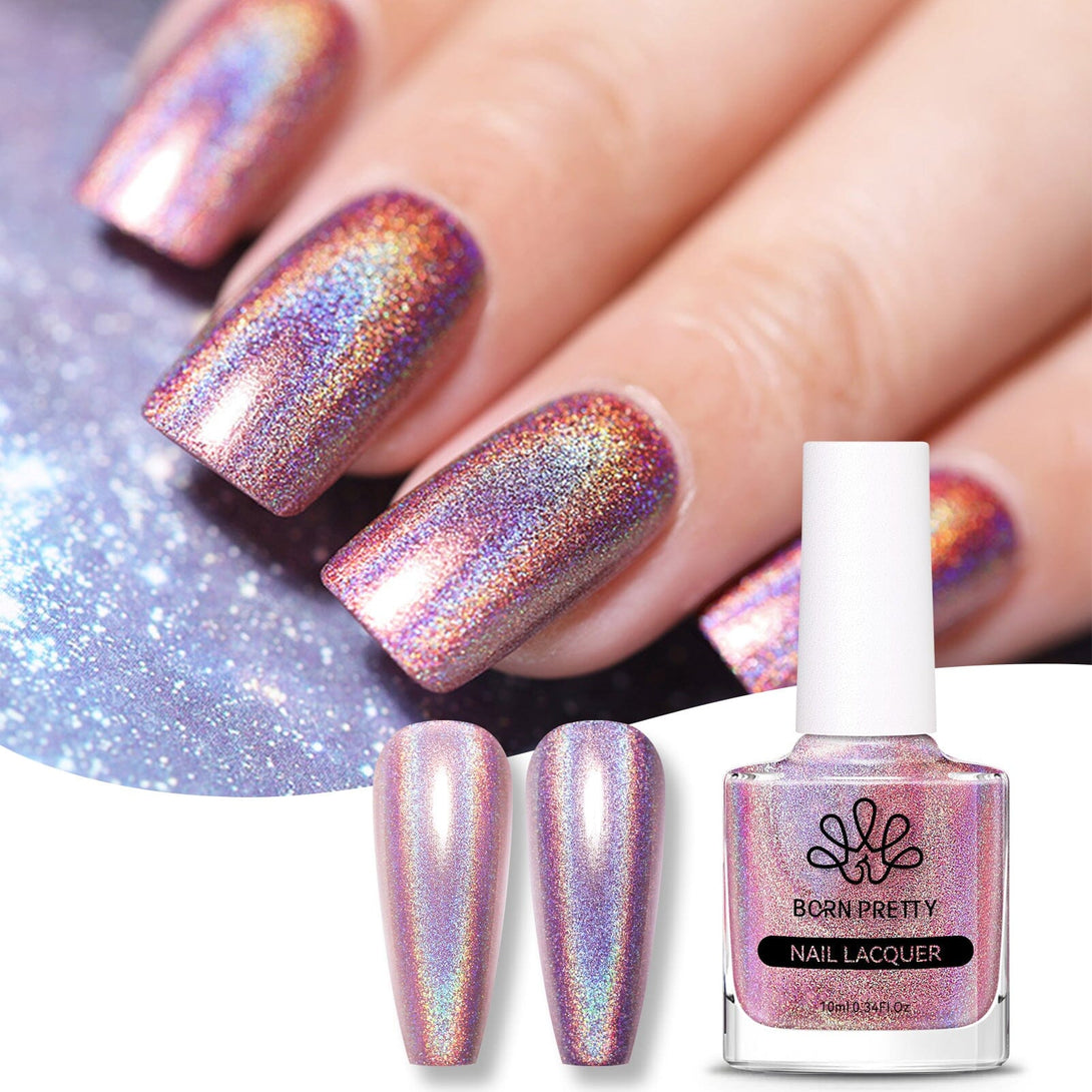 Pink Holo Nail Polish 10ml Nail Polish BORN PRETTY 