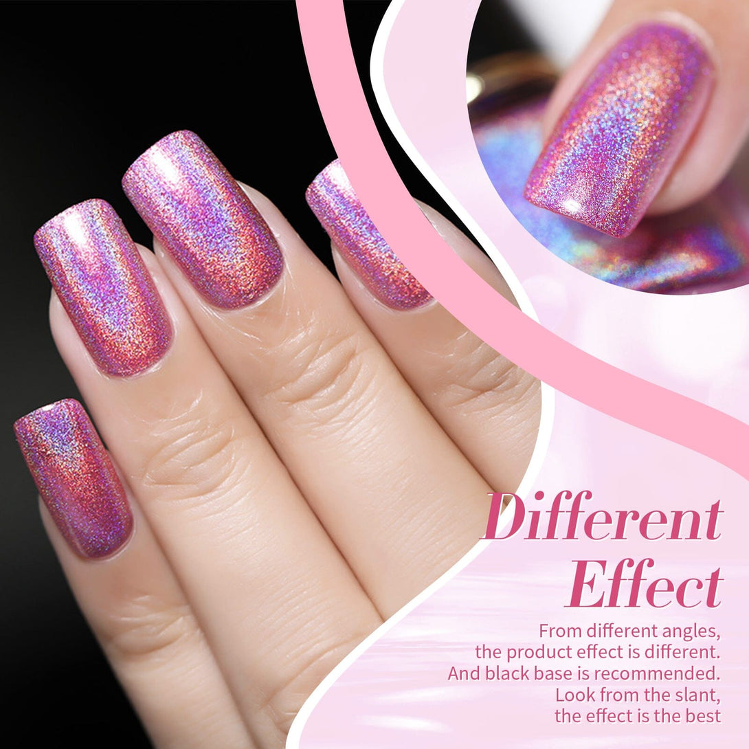 Pink Holo Nail Polish 10ml Nail Polish BORN PRETTY 