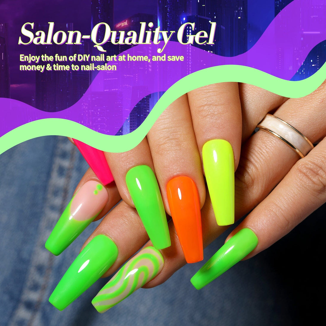 6 Colors Gel Polish Set Cyber City 7ml Gel Nail Polish BORN PRETTY 