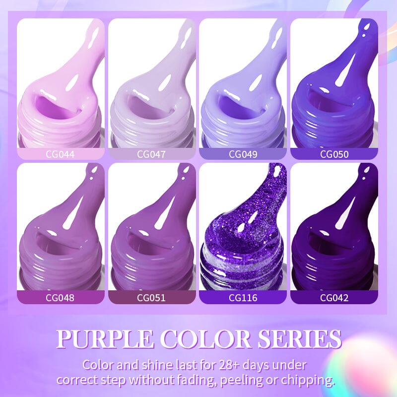 Purple Color Gel Polish CG046 10ml Gel Nail Polish BORN PRETTY 