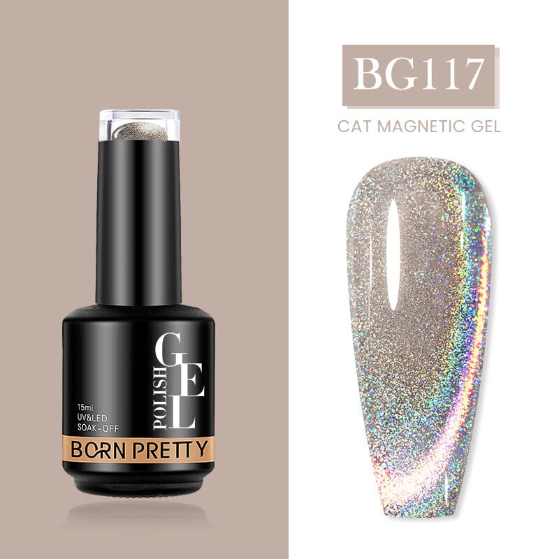 Cat Magnetic Gel Polish 15ml Gel Nail Polish BORN PRETTY BG117 