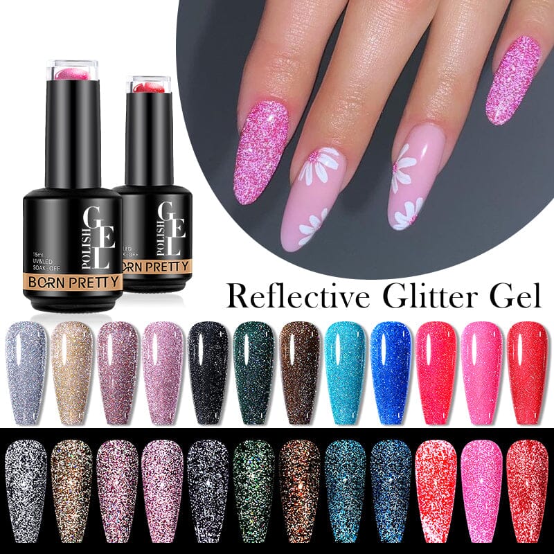 Reflective Glitter Gel BG107 15ml Gel Nail Polish BORN PRETTY 